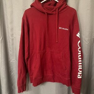Columbia Women's Red Hoodie Sweatshirt